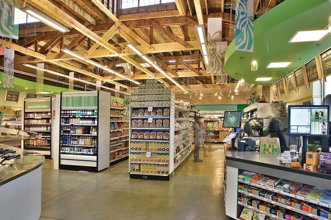 supermarket interior