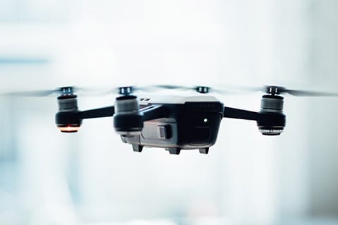 A drone used for retail design. 