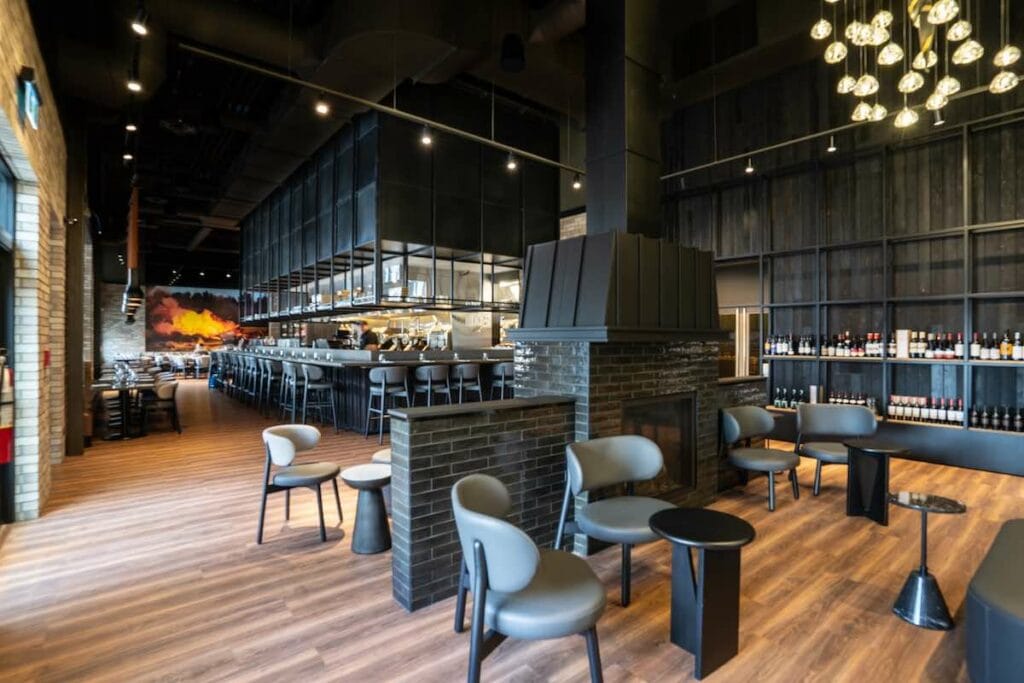 restaurant design. Multi-use retail spaces