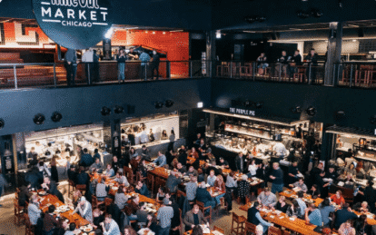 restaurant design. Multi-use retail spaces