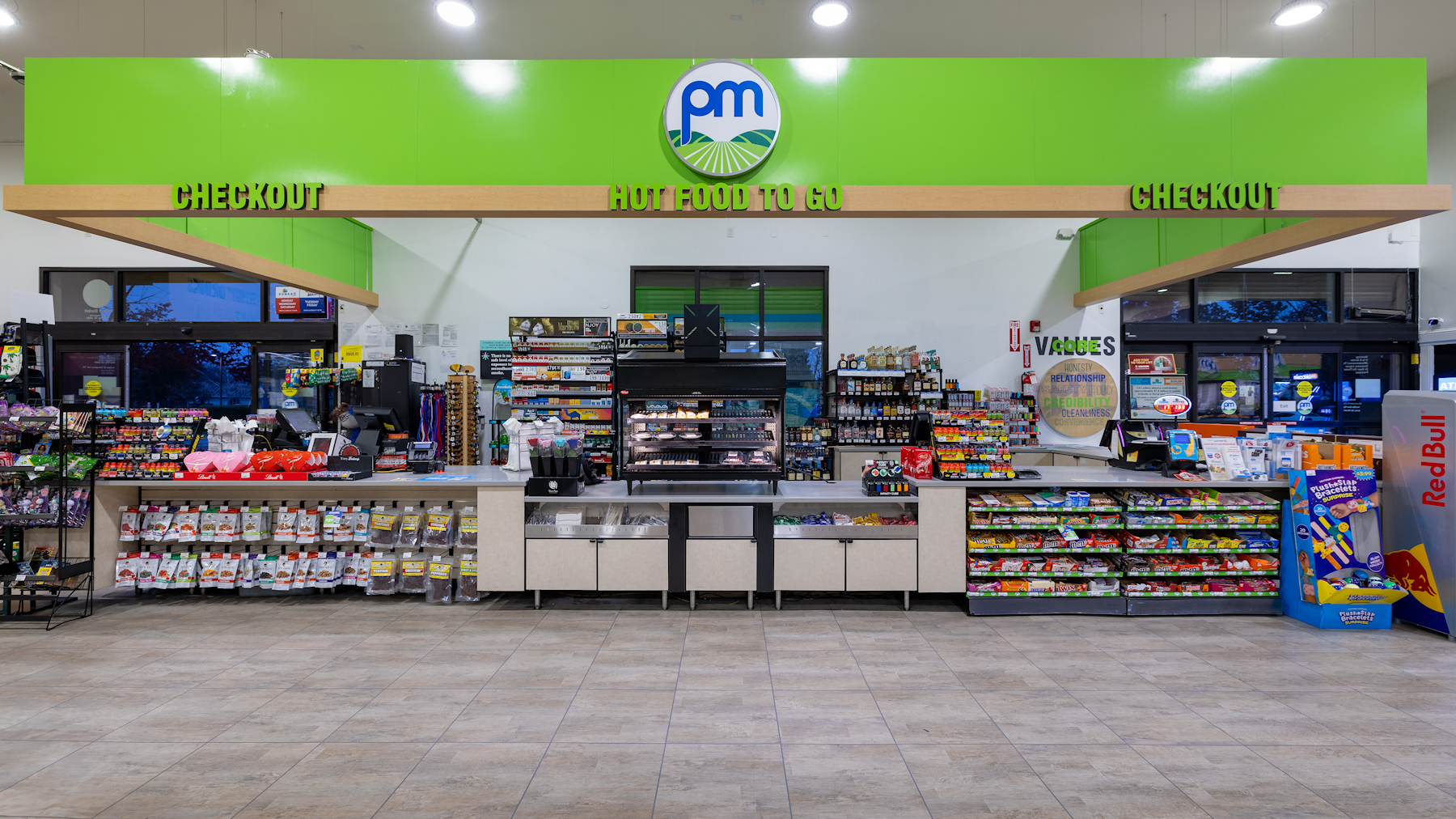 Hot food at a proprietary Quick Serve Restaurant in the new Power Market